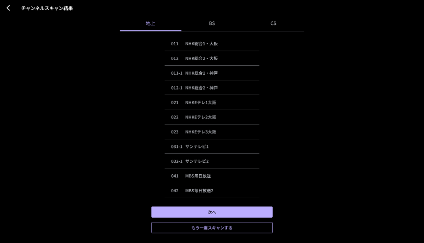図:チャンネル一覧